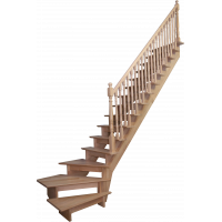 Маршевая деревянная лестница MODERN QT бук